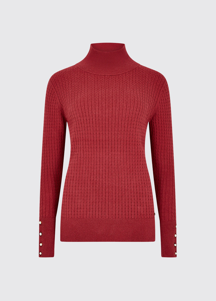 Brennan Knitted Sweater - Ruby