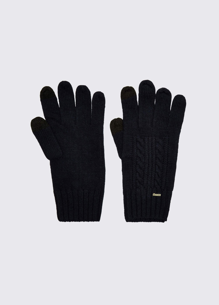 Tory Ladies Knitted Gloves - Navy