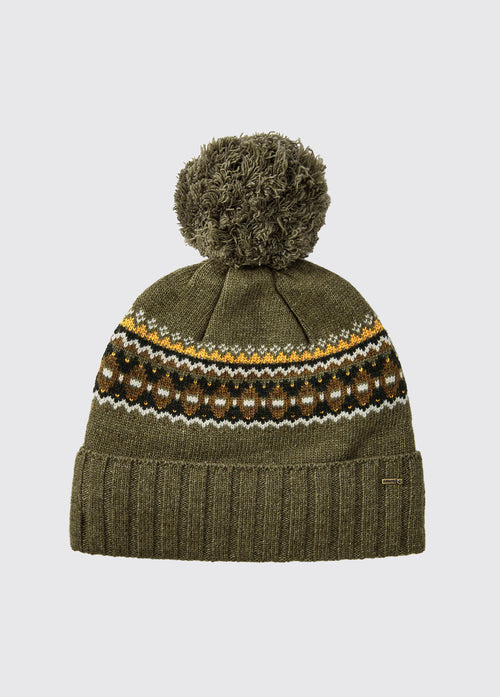 Kilcormac Ladies Knitted Hat - Dusky Green