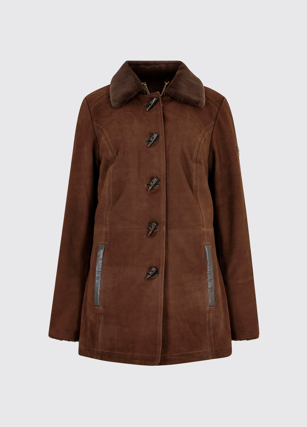 Clarke Leather Jacket Walnut