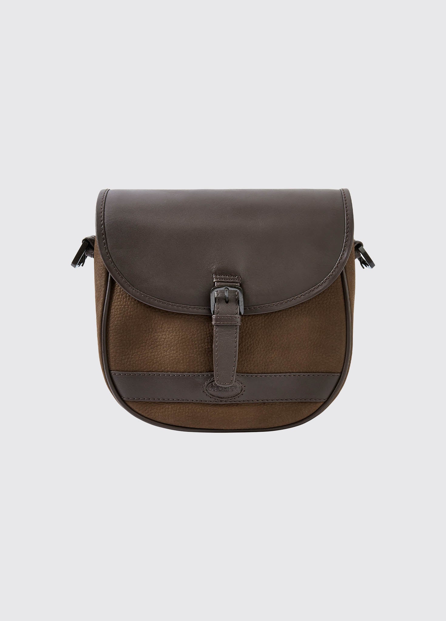 Clara Ladies Leather Saddle bag Walnut