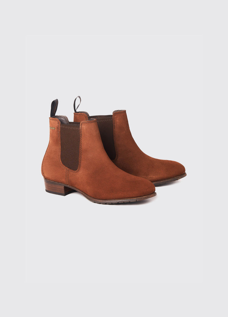 Cork Ladies Leather Soled Boot - Russet