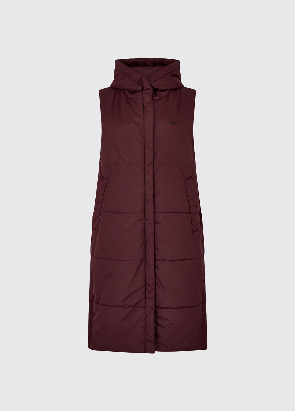 Ryan Hooded Gilet Ox Blood