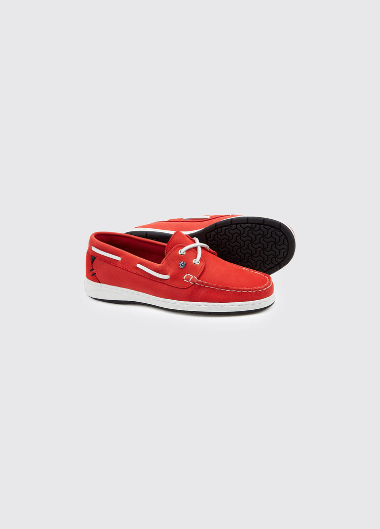 Marbella Deck Shoe - Engine Red