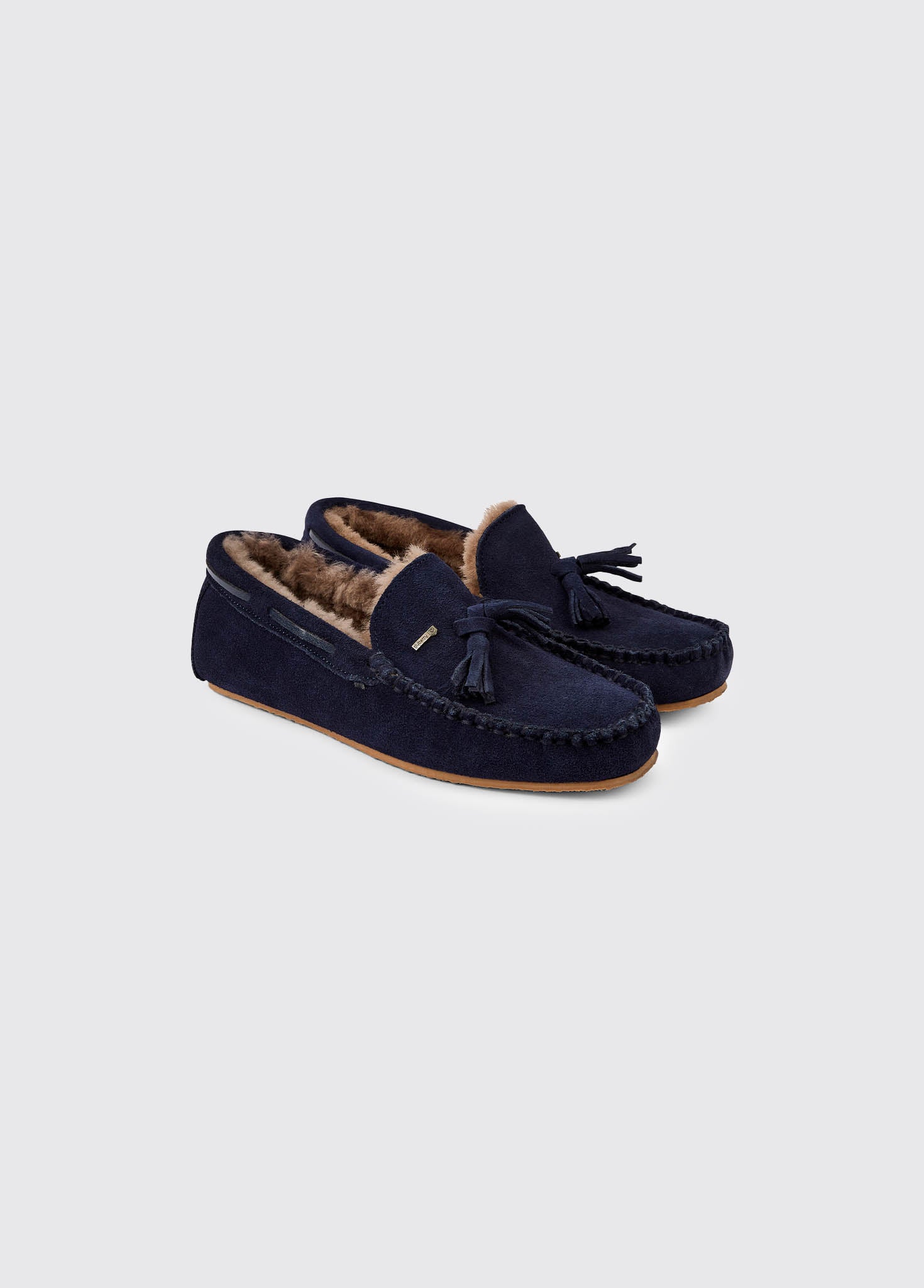 Rosslare Women's Moccasin Slipper French Navy - Main Image