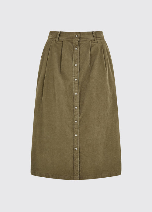 Amaryllis Pincord Boot Skirt - Dusky Green - Size EU 36