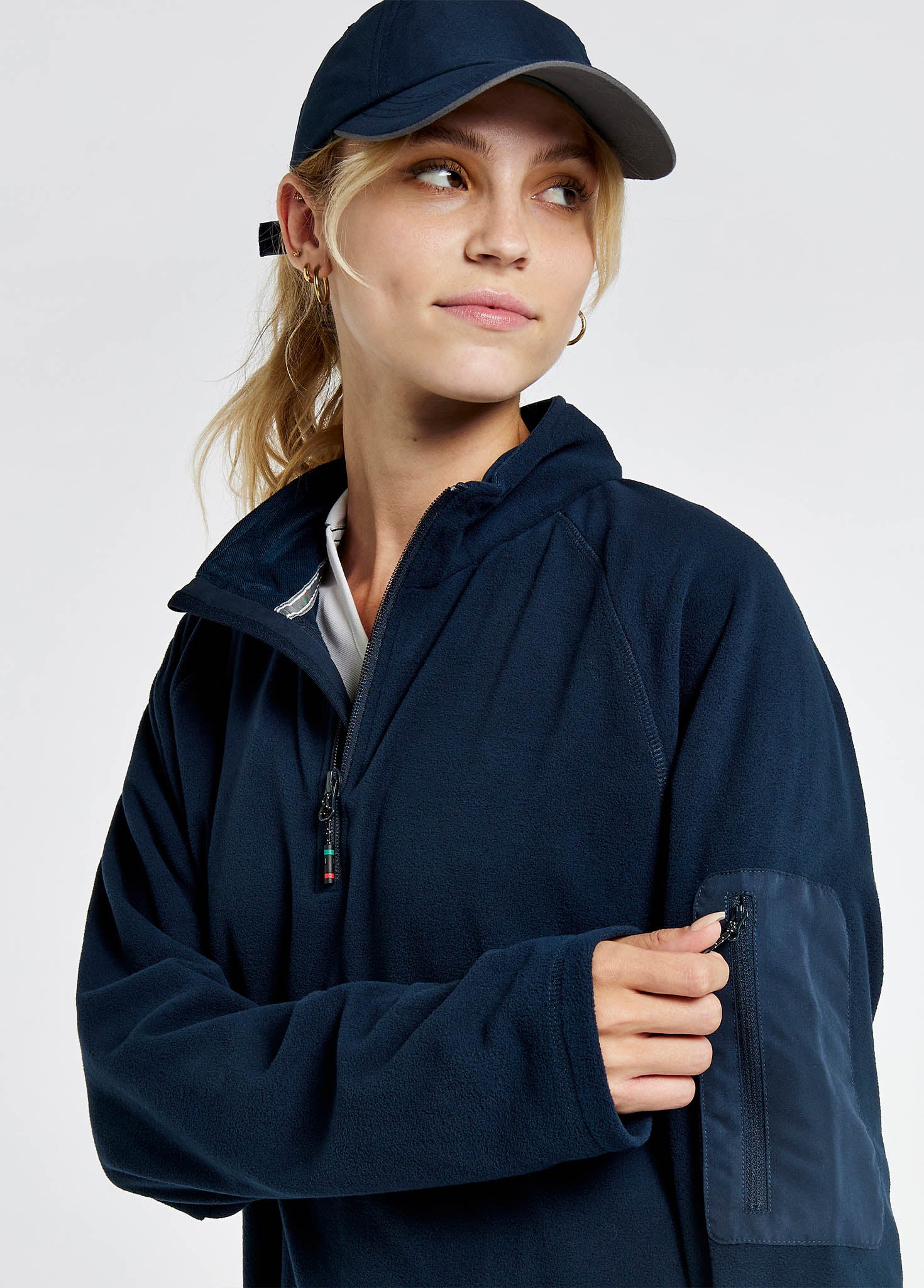 Valencia Ladies Quarter-zip Fleece Navy