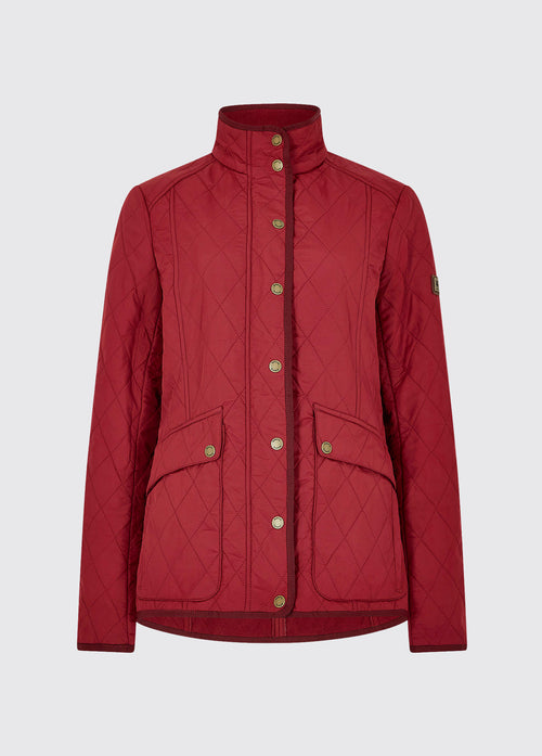 Bettystown Quilted Coat - Ruby