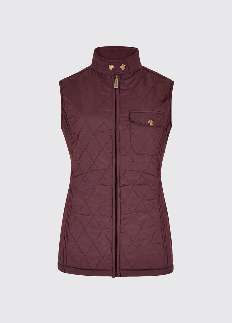 Rathdown Quilted Gilet - Currant