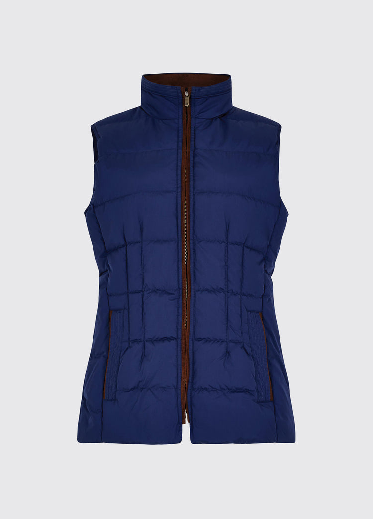 Spiddal Quilted Gilet - Peacock Blue