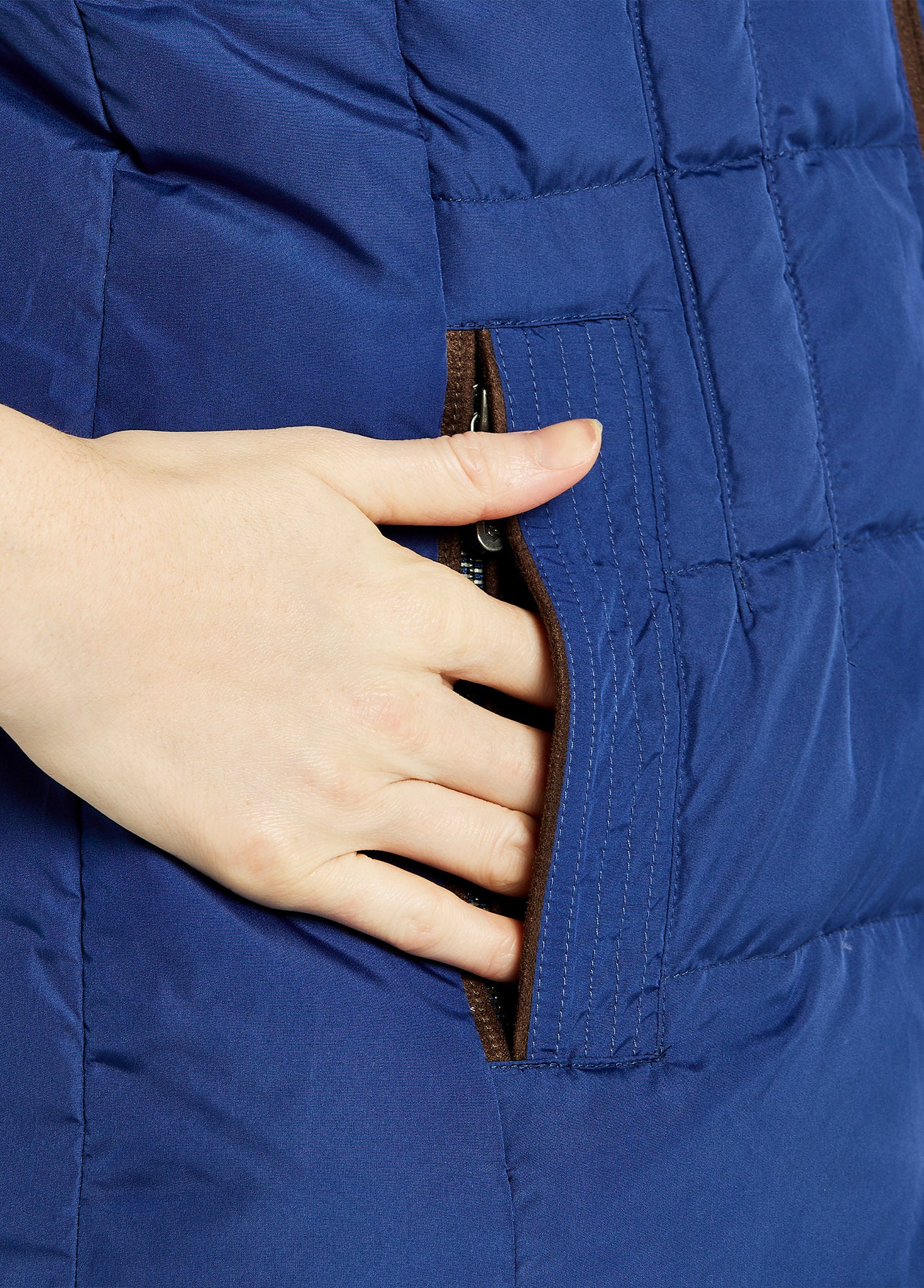 Spiddal Quilted Gilet Peacock Blue - Main Image