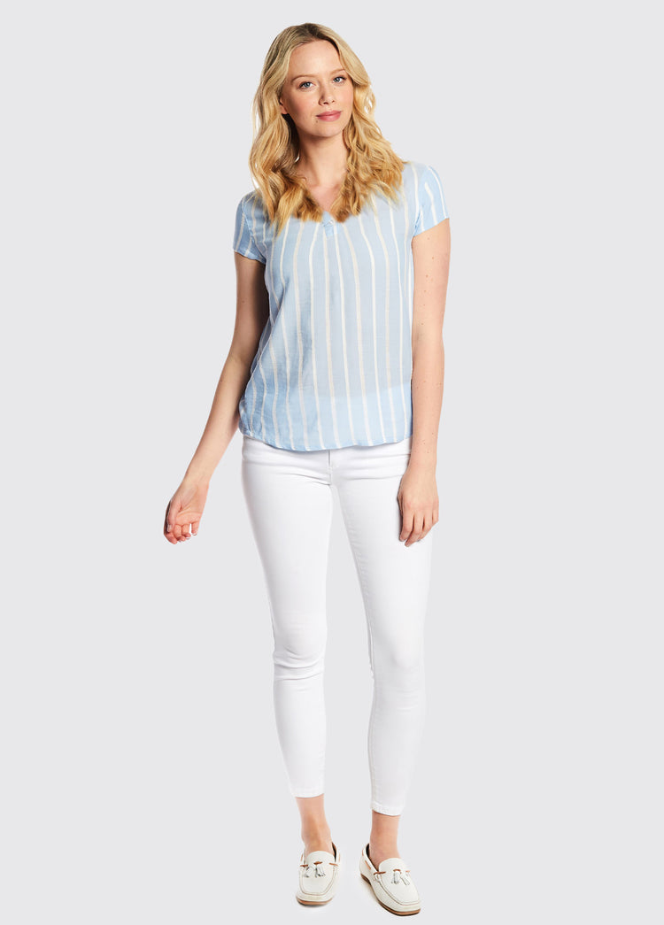 Gardenia Shirt - Pale Blue