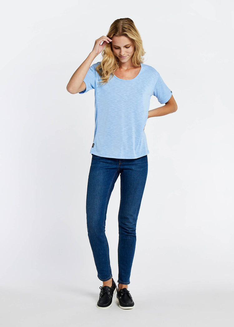 Cloyne Short Sleeved Top - Light Sky