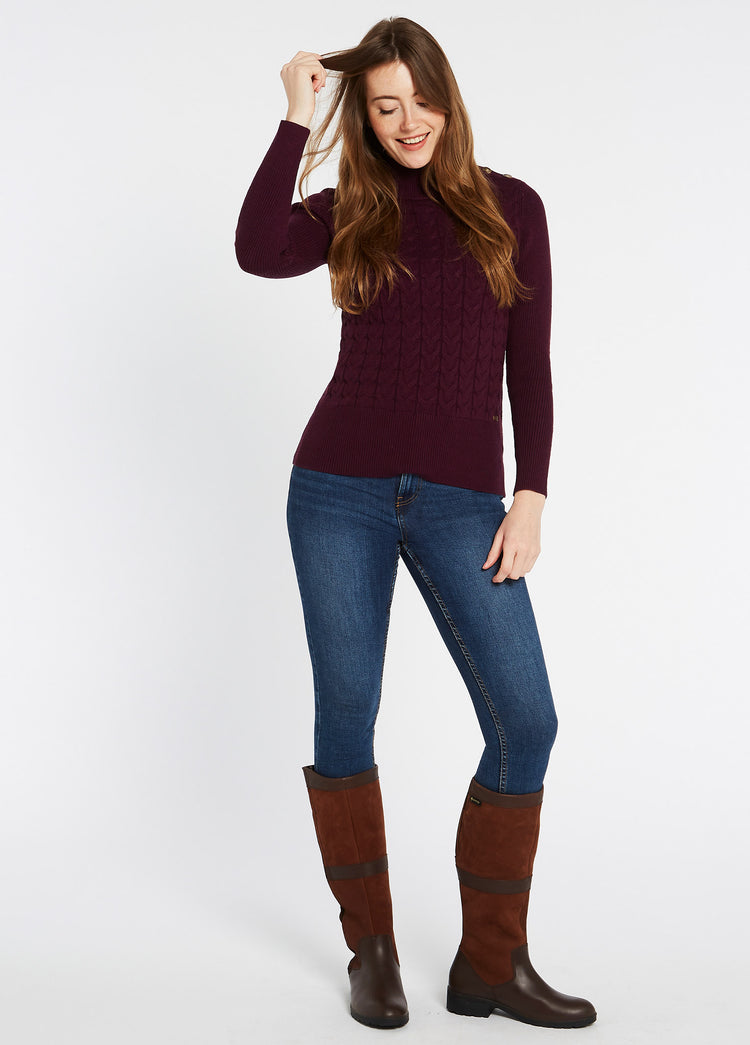 Claremont Women’s Sweater - Ox Blood