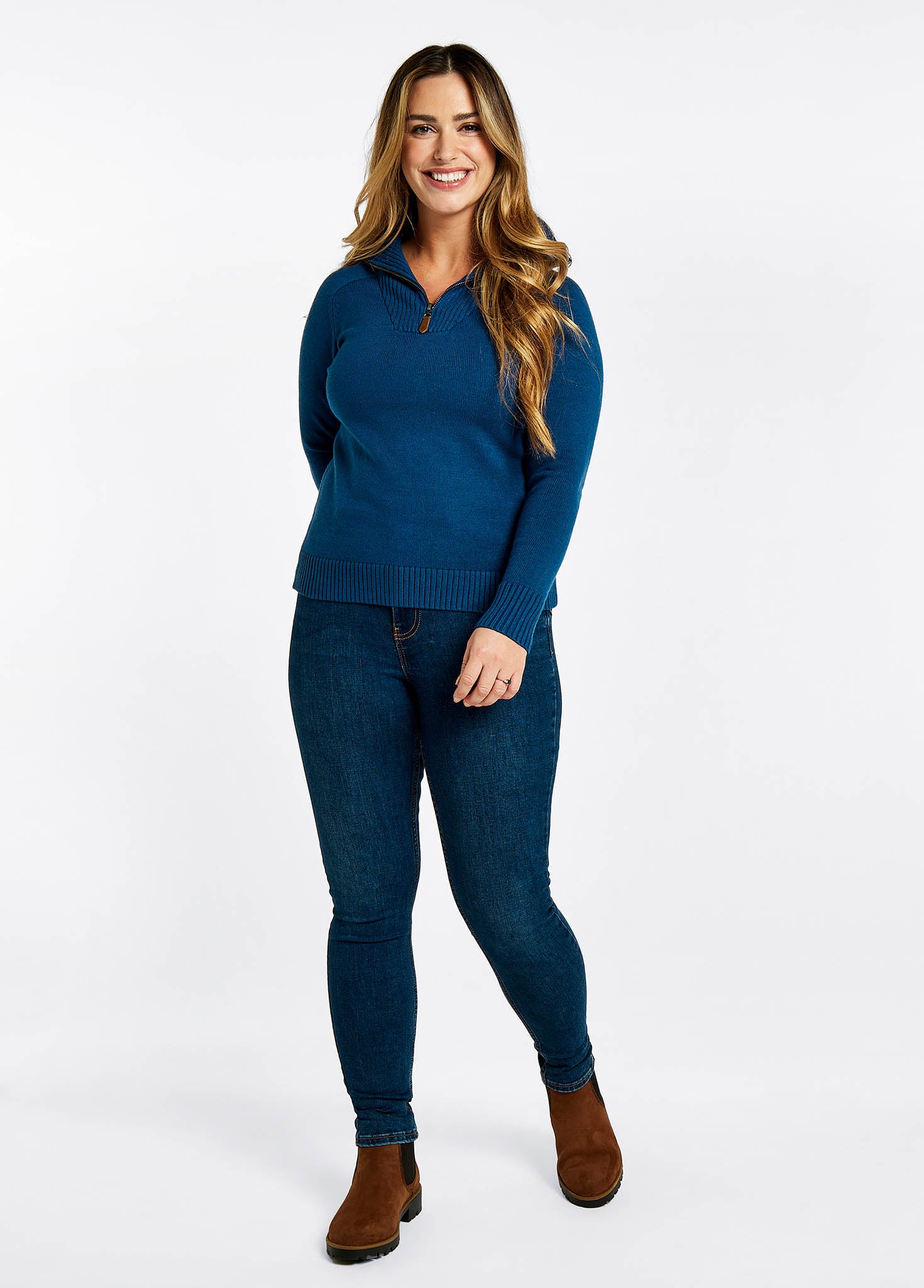 Rosmead Sweater Peacock Blue