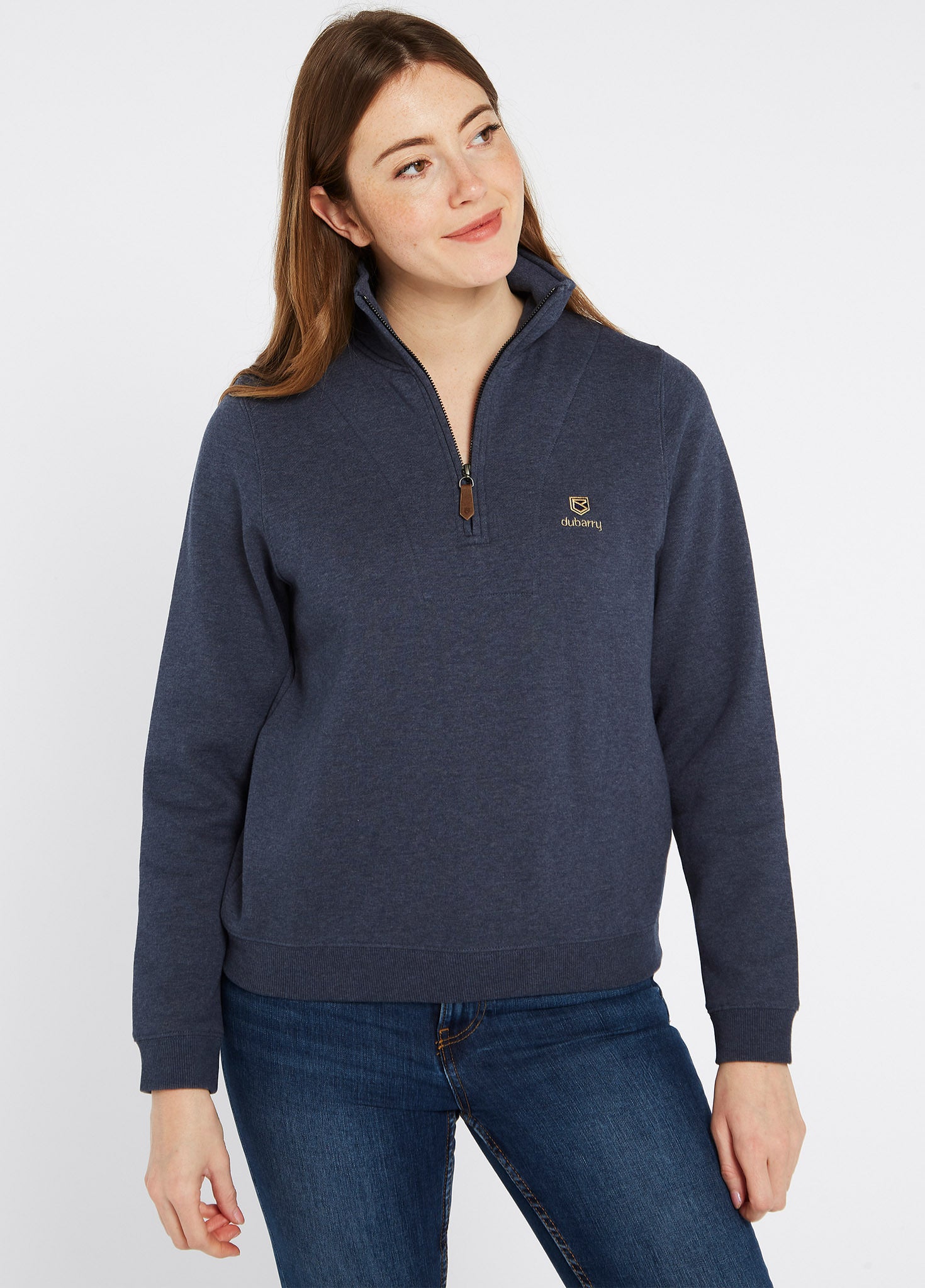 Castlemartyr Women's Quarter Zip Sweatshirt Denim
