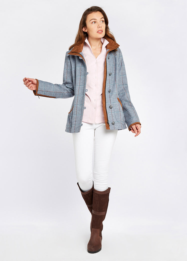 Bracken Tweed Jacket - Blue Heather