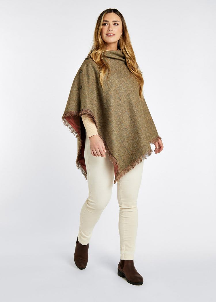 Hazelwood Tweed Poncho - Burren