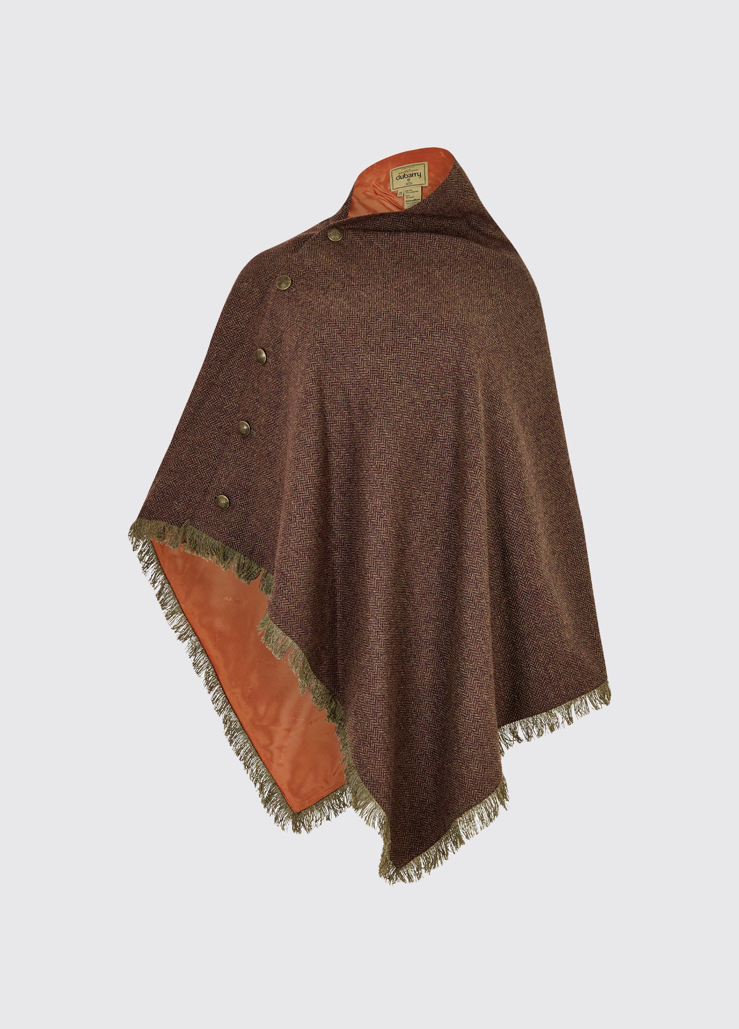 Hazelwood Tweed Poncho - Navy