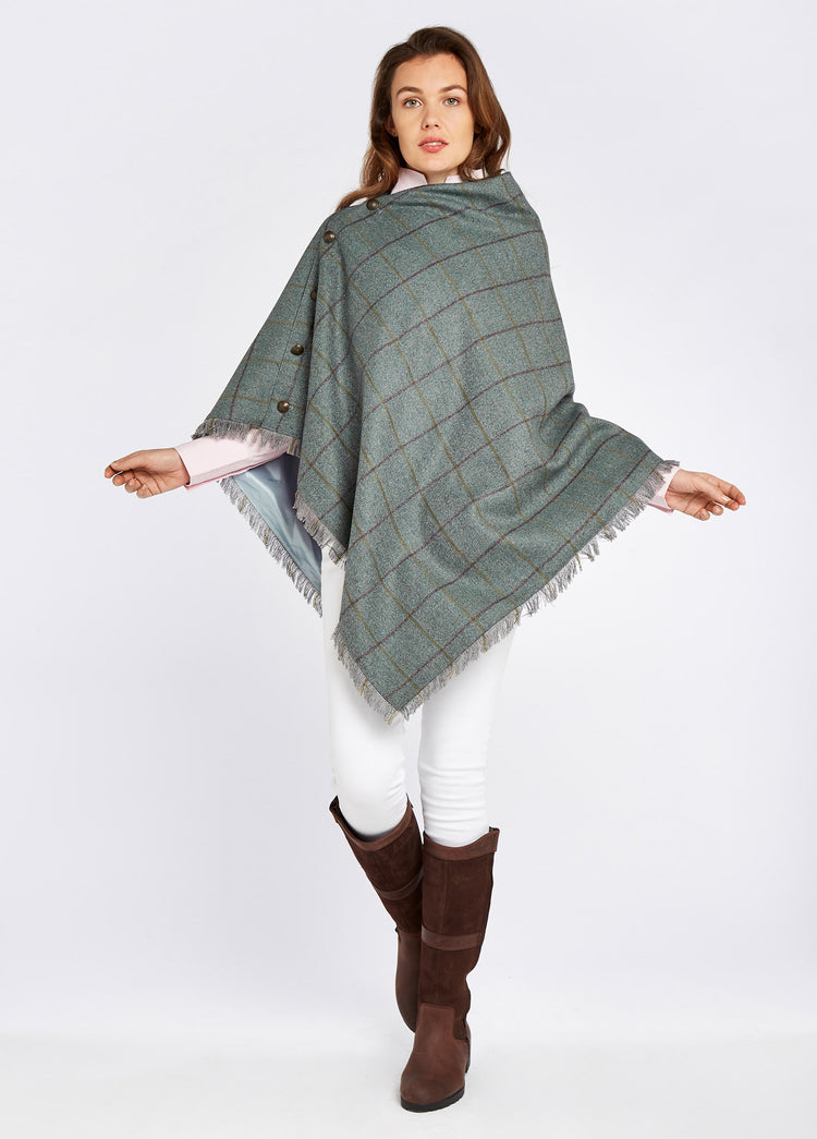 Hazelwood Tweed Poncho - Sorrel