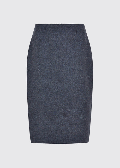 Fern Tweed Skirt - Denim