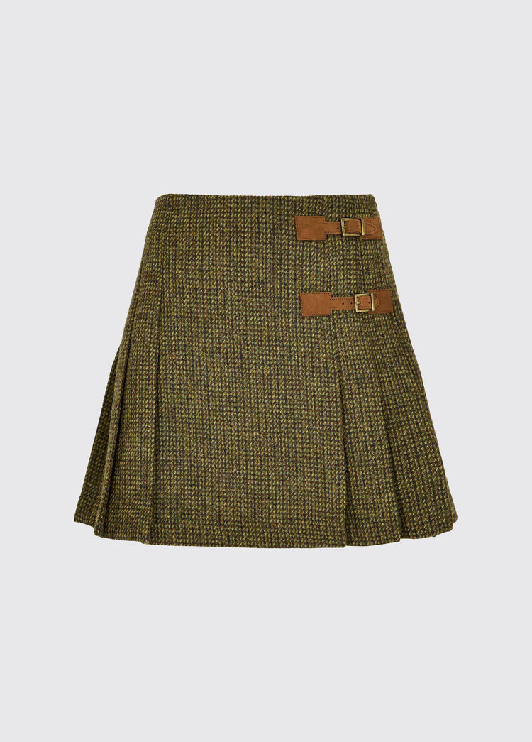 Blossom Tweed Skirt - Heath