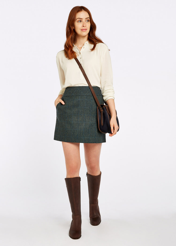 Bellflower Tweed Skirt - Mist