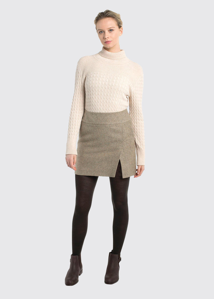 Bellflower Tweed Skirt - Sable