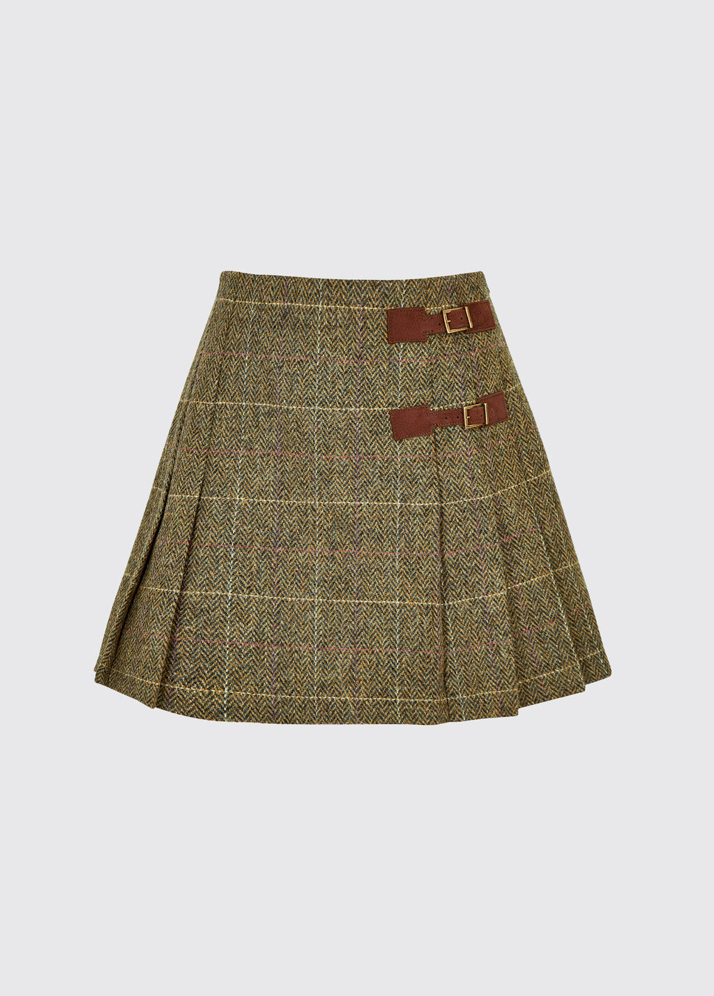 Blossom Tweed Skirt Thistle