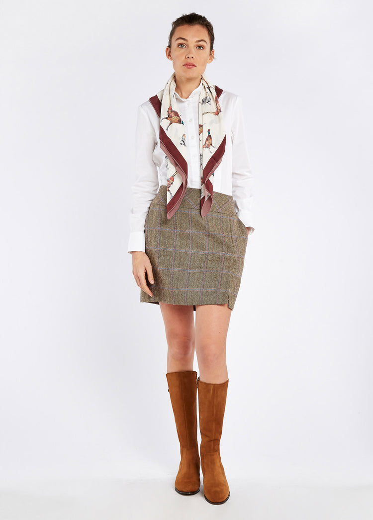 Bellflower Tweed Skirt - Woodrose