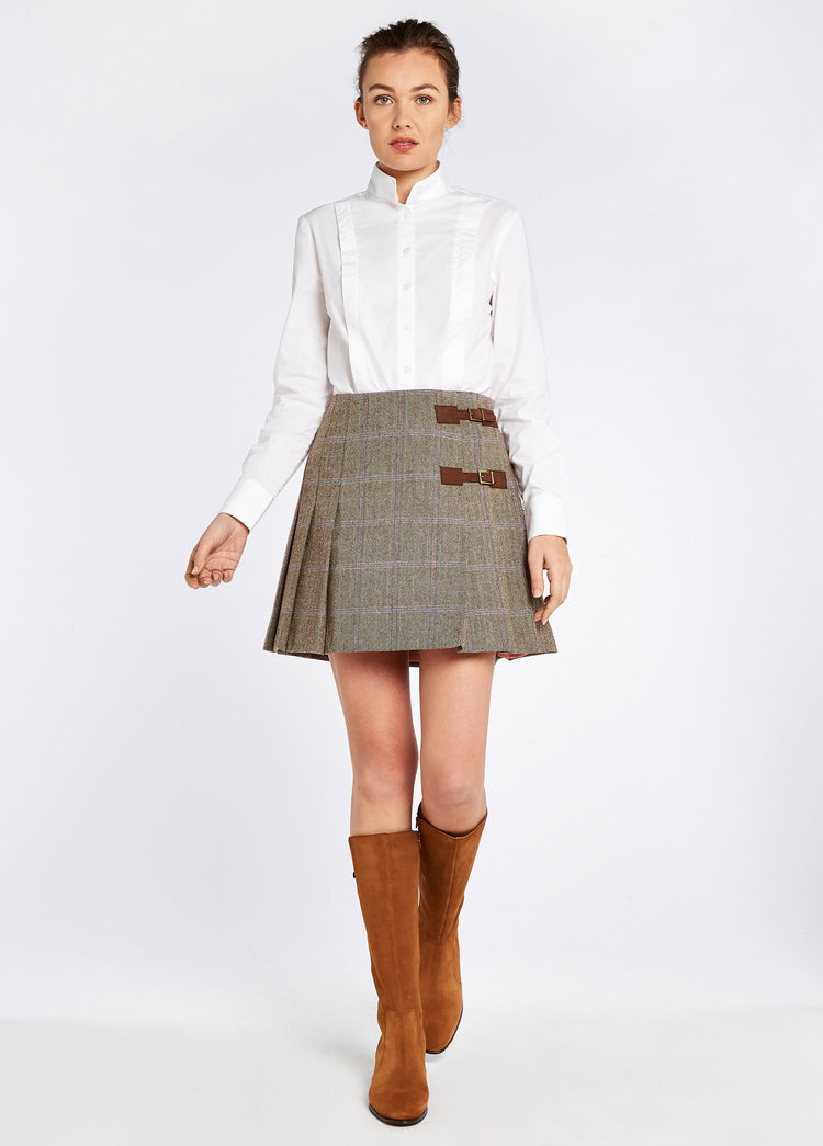 Blossom Tweed Skirt - Woodrose