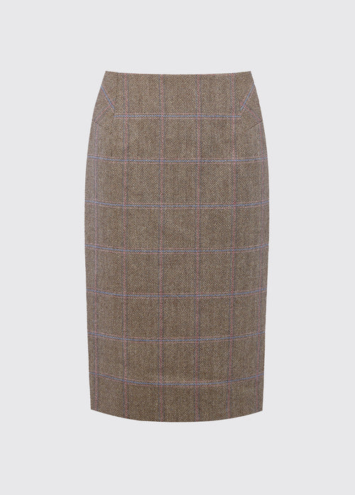 Fern Tweed Skirt - Woodrose