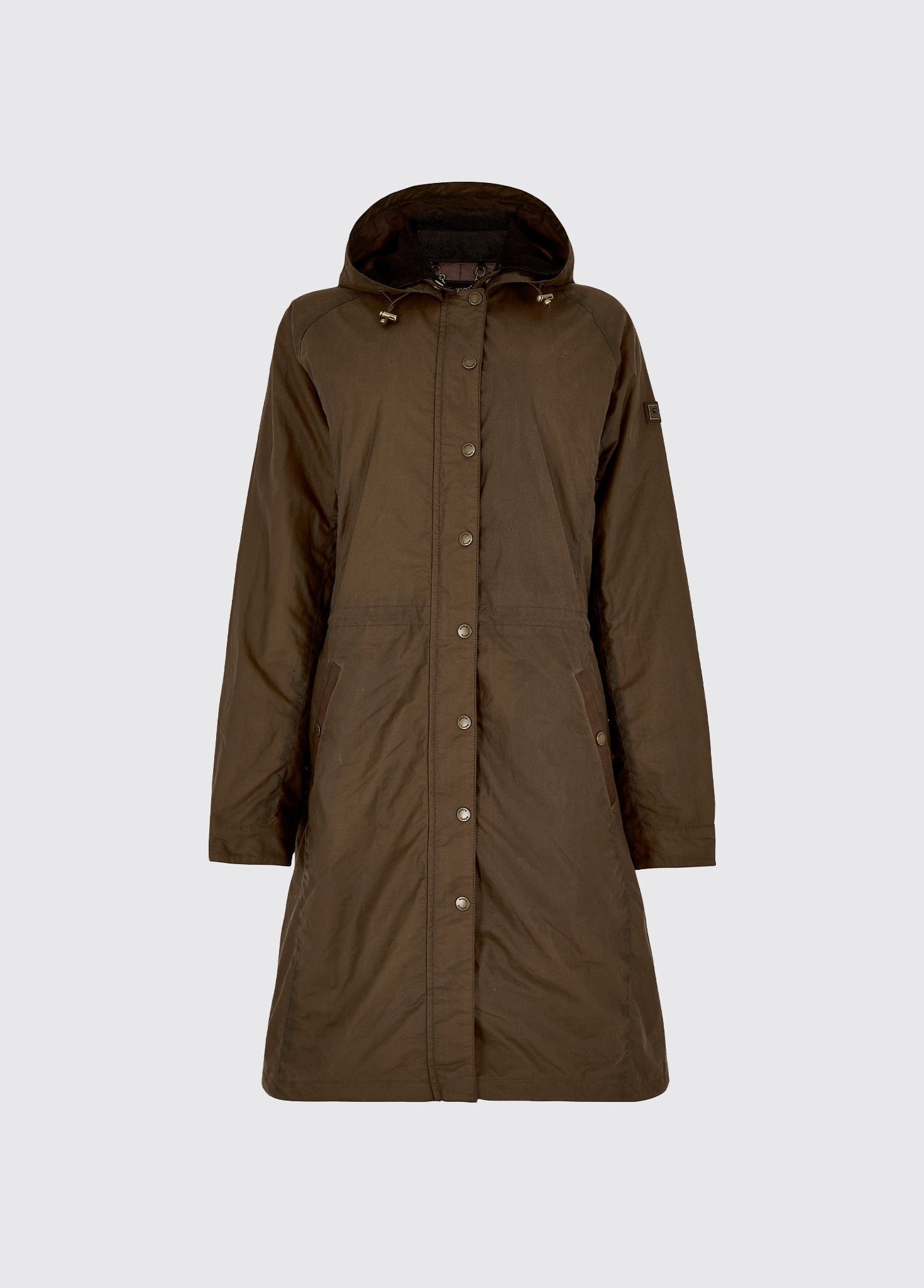 Redington Ladies Long Wax Coat Ginger