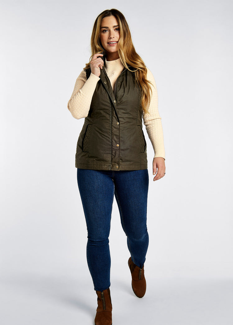 Pakenham Wax Gilet - Pine