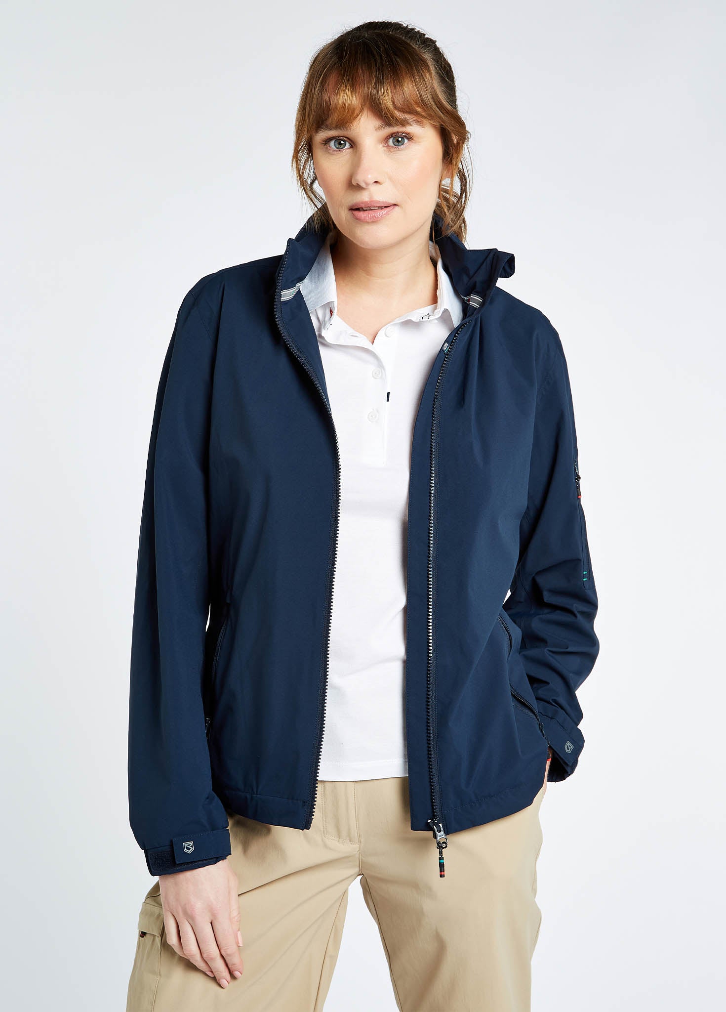 Ladies navy blue jacket shop