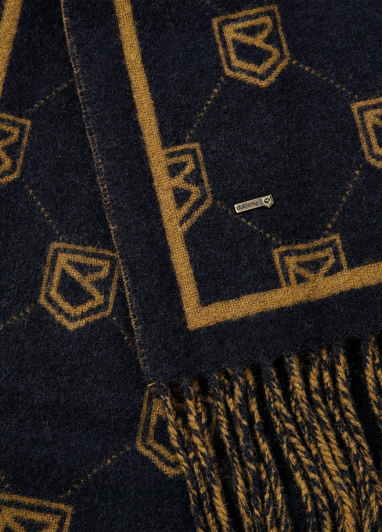 Templehouse Ladies Wool Scarf - Navy