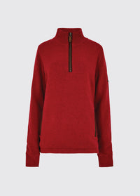 Morrisey Zip Neck Sweater - Cardinal