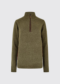 Morrisey Zip Neck Sweater - Dusky Green