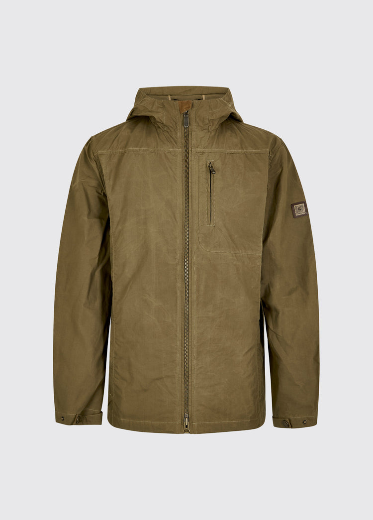 Larkfield Men's Wax Cotton Jacket - Dusky Green
