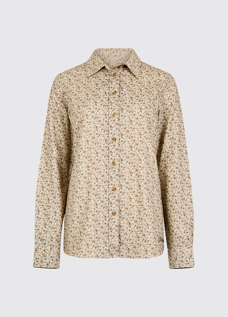 Lavender Women's Cotton Shirt - Cream
