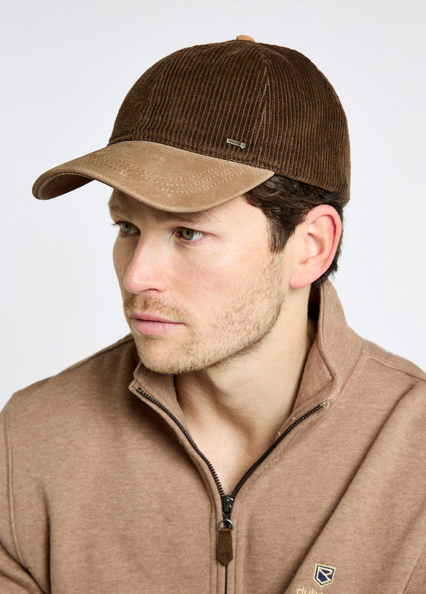 Marino Corduroy baseball cap Walnut