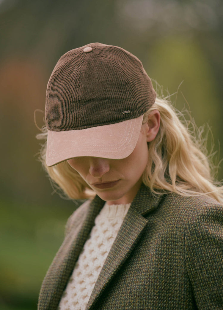 Marino Corduroy baseball cap - Walnut