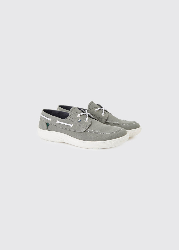 Santorini Canvas Deck Shoe - Khaki