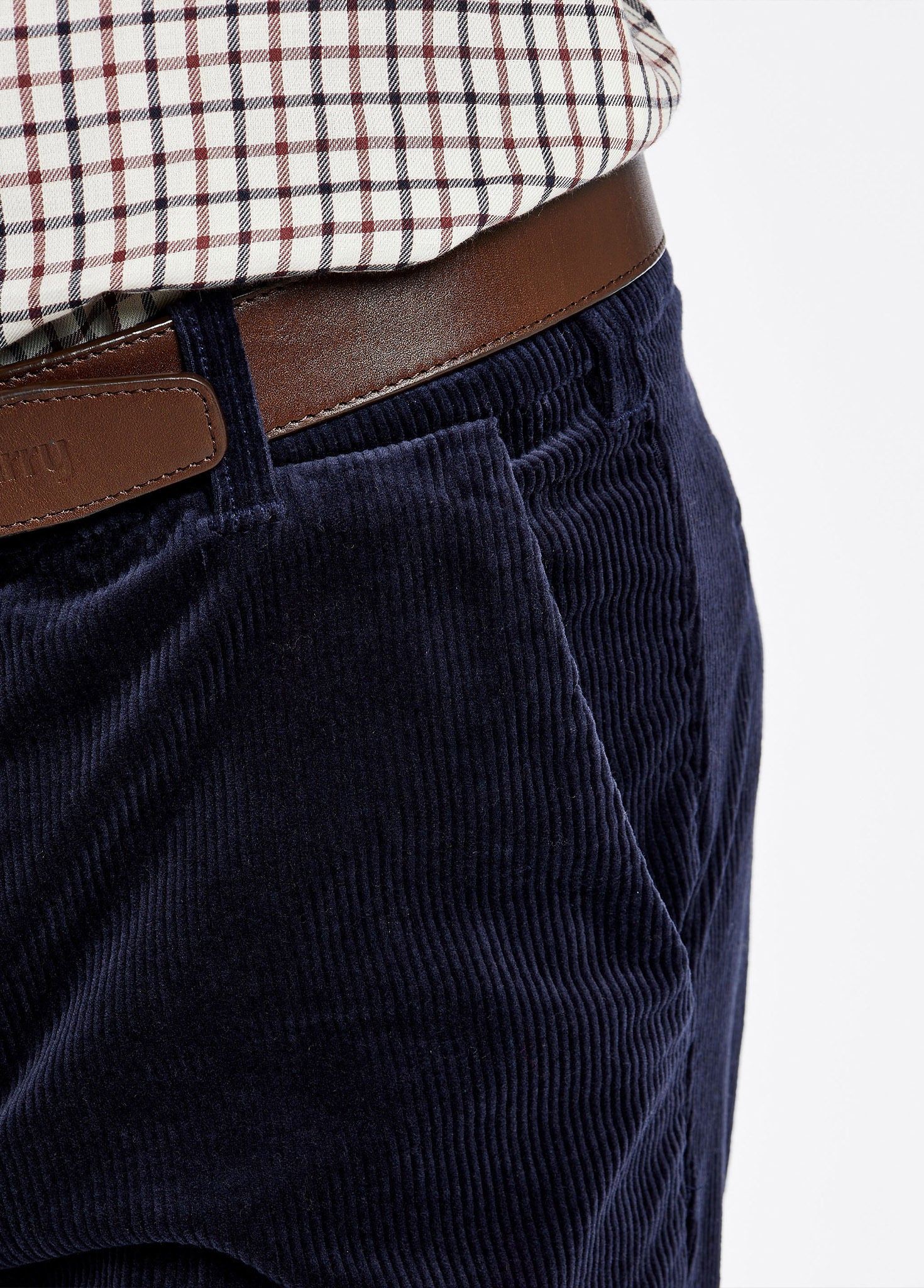 Stride Men's Corduroy Trousers 34in inseam Navy - Main Image