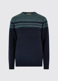 Longley Crew Neck Sweater - Navy