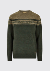 Longley Crew Neck Sweater - Olive