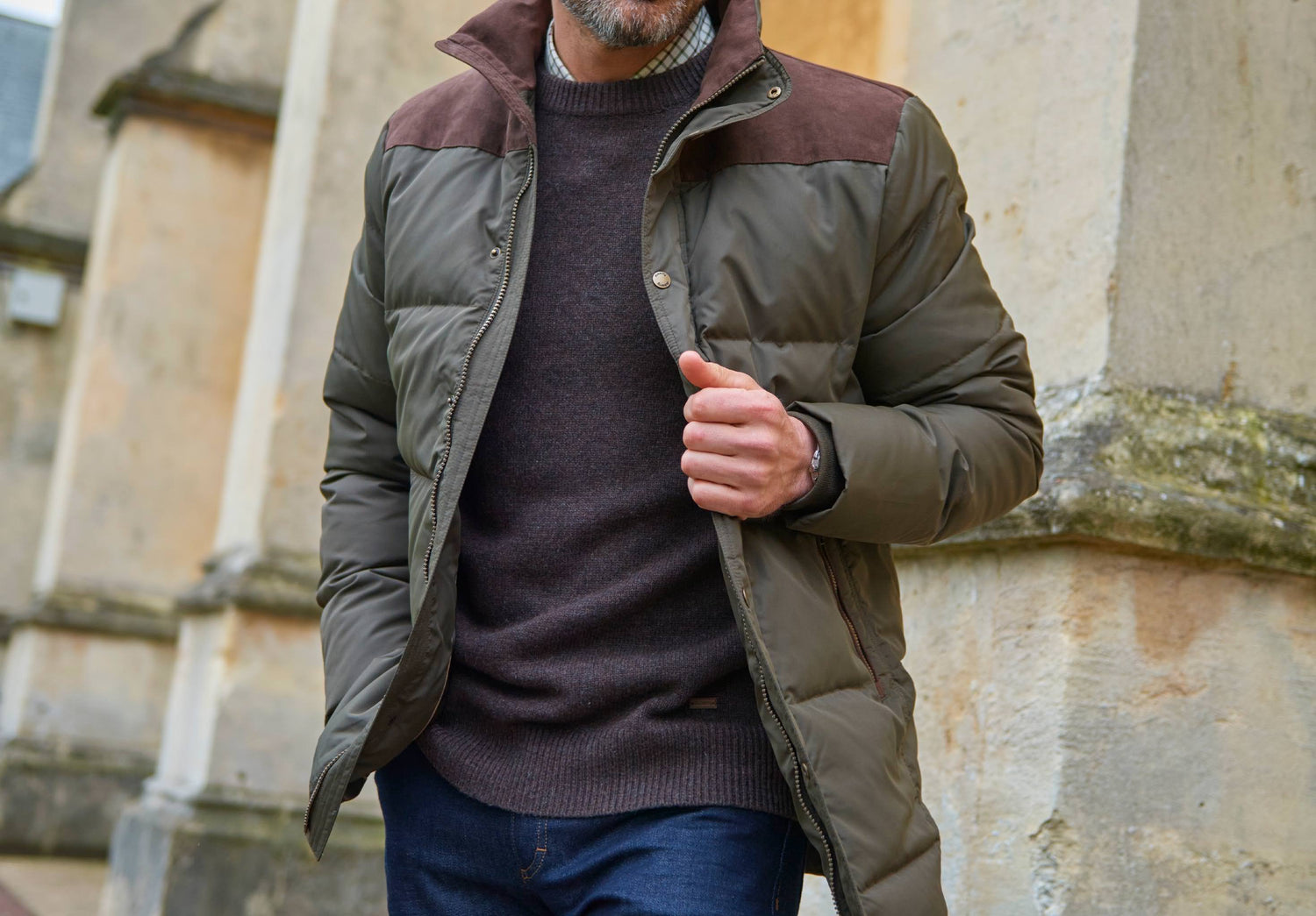 Talbot Down Filled Jacket Olive