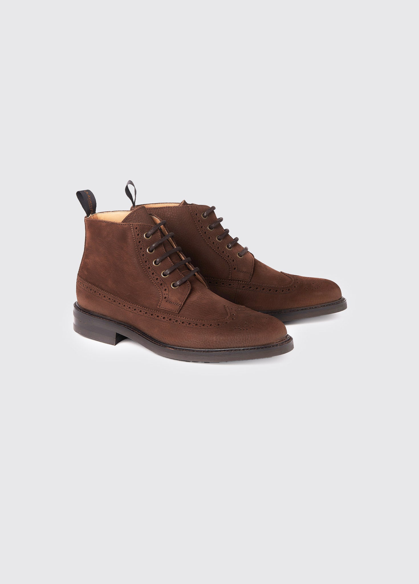 Down Goodyear Brogue Boot Walnut