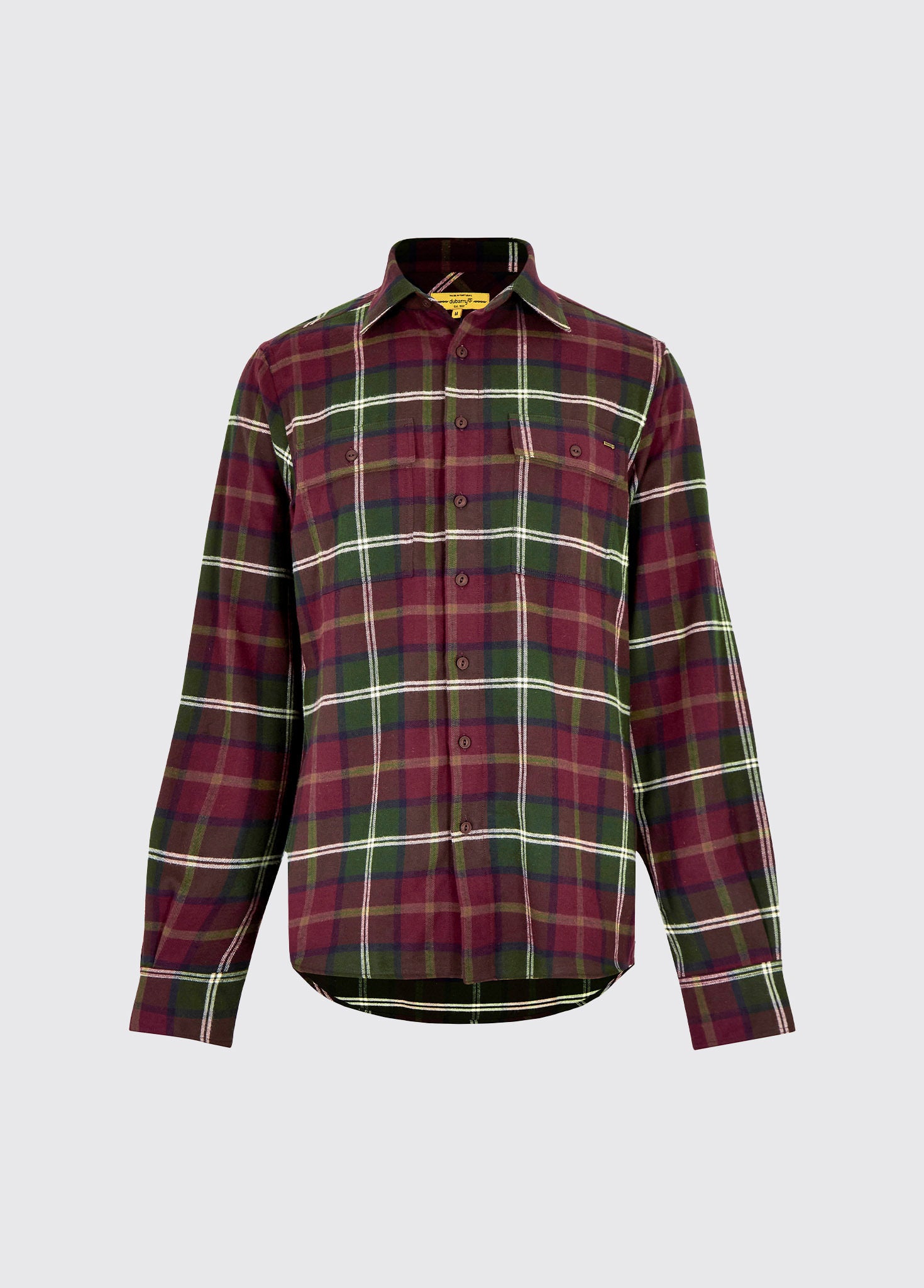 Shelbourne Check Flannel Shirt Ox Blood