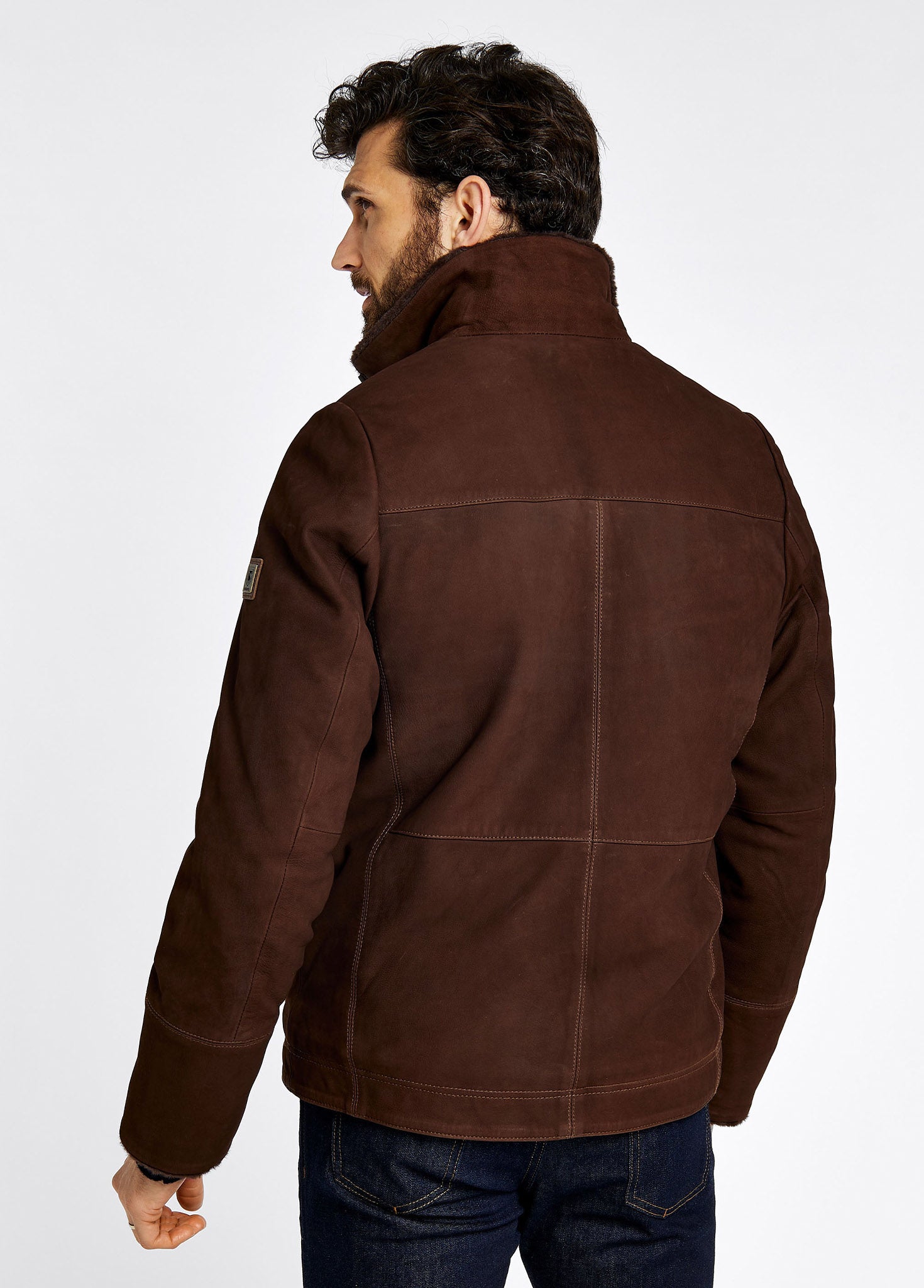 Merriman Men's Leather Jacket – Walnut